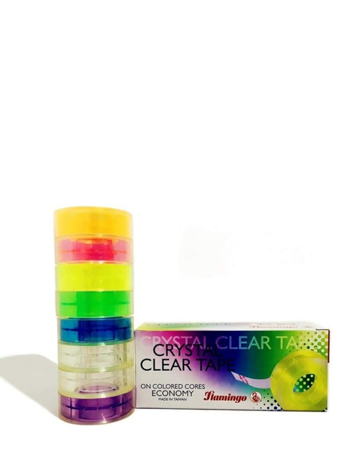 Flamingo شريط كريستال شفاف اقتصادي من فلامينغو تايوان على نواة ملونة (3/4 إنش) - Image 1