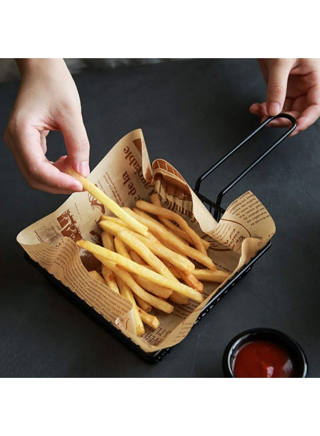 Baking Parchment Paper Roll Non Stick Baking Paper Newspaper Printing Design Food Wrapping Paper for Baking Cookies Bread Pizza Meat and Vegetables - Image 3