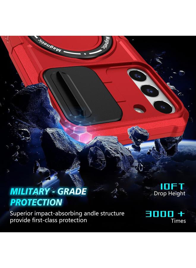 S-TOP Case For Samsung Galaxy S22+ 5G Sliding Camshield Magsafe Holder TPU Hybrid PC Phone Case - Image 5