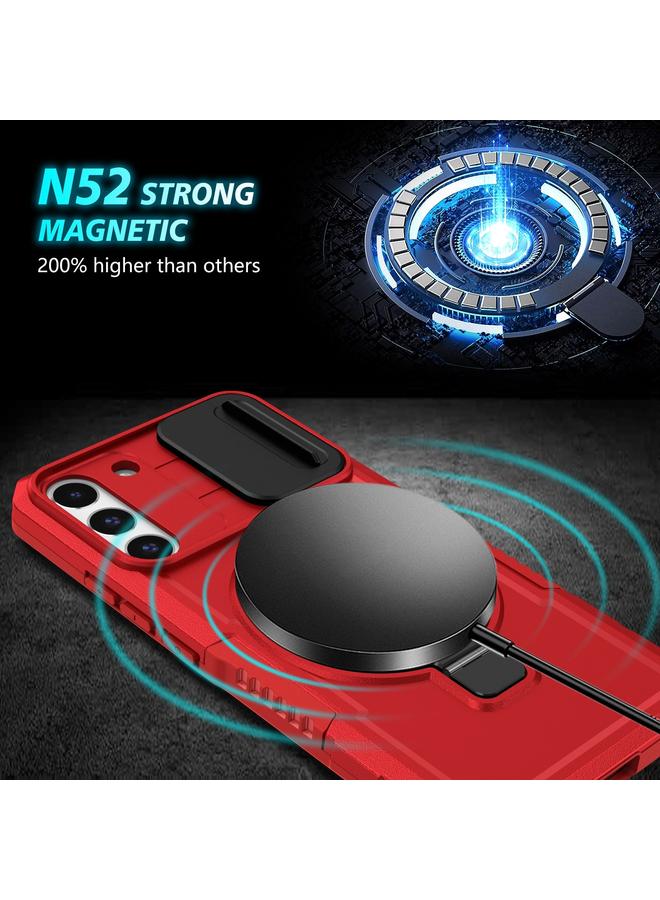 S-TOP Case For Samsung Galaxy S22+ 5G Sliding Camshield Magsafe Holder TPU Hybrid PC Phone Case - Image 4