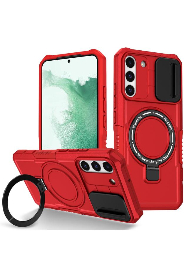 S-TOP Case For Samsung Galaxy S22+ 5G Sliding Camshield Magsafe Holder TPU Hybrid PC Phone Case - Image 1