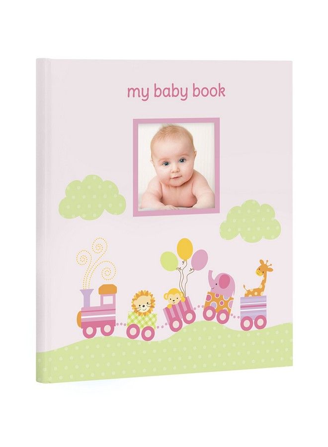 Lil Peach Animal Train Baby Memory Book Cherish Every Precious Moment Of Your Babys First Years Pink Jungle Jane - Image 1