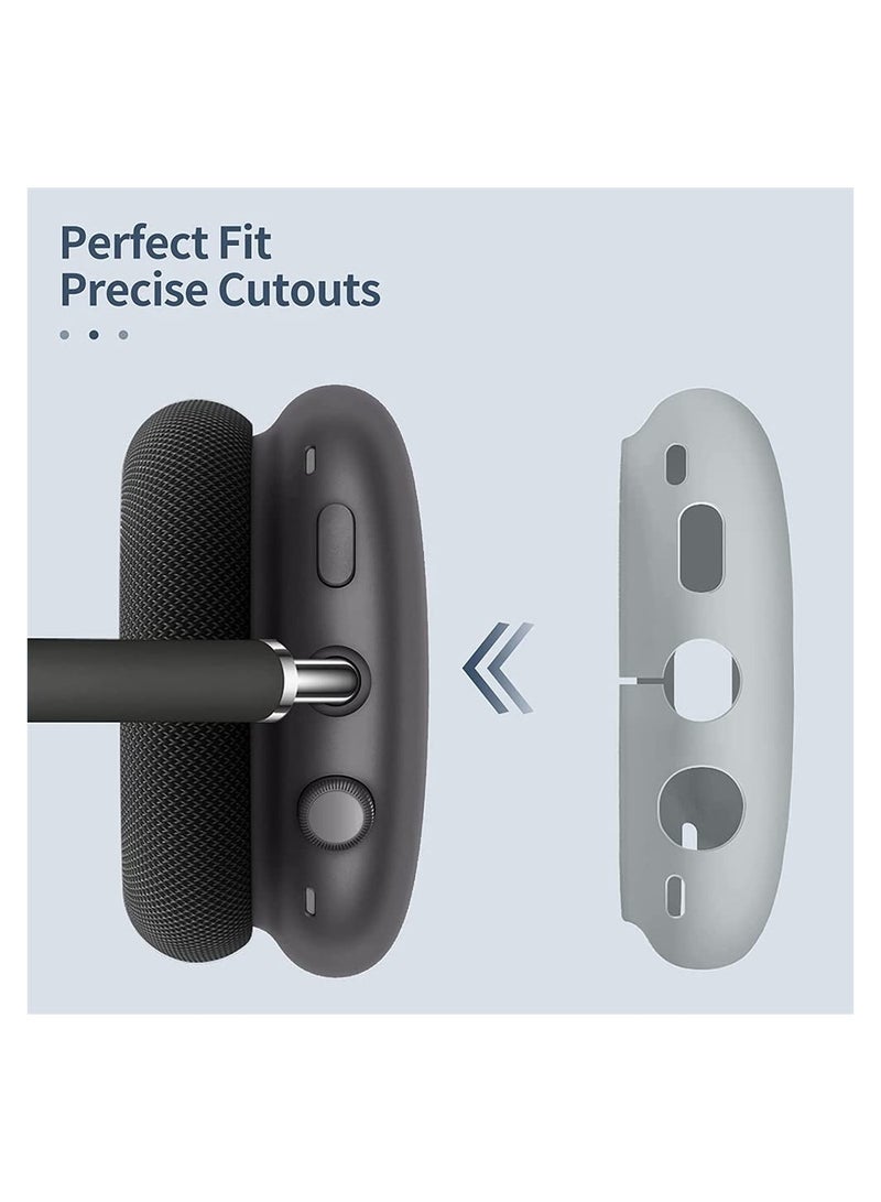 Silicone Case Cover for AirPods Max Headphones Anti Scratch Ear Cups Cover Skin Headset Protective Accessories - Image 5