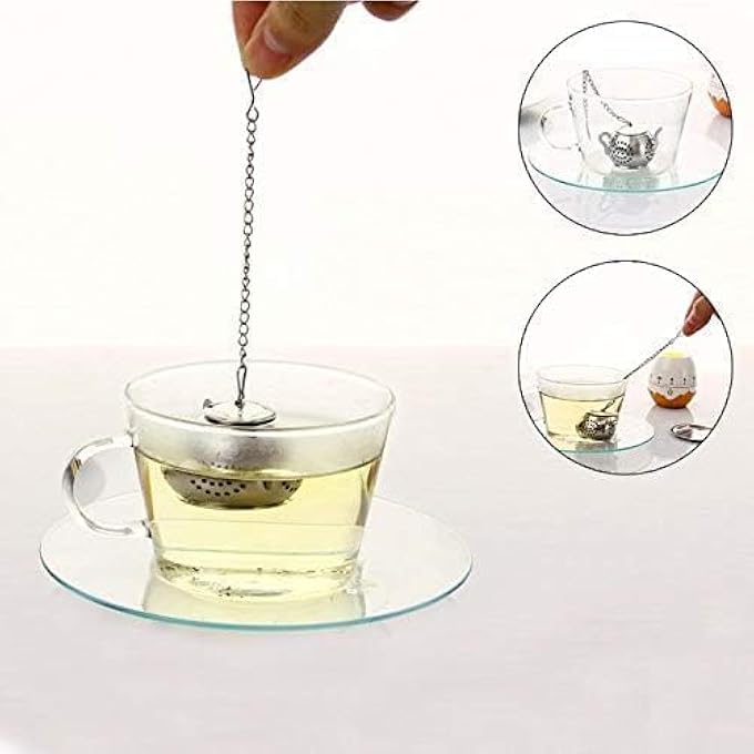 Silk Route Stainless Steel Tea Infuser Tea Leaf Filter Herbal Strainer Tea Bag Spice Soup Cooking Infuser - Image 2
