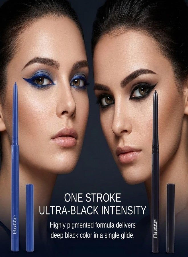 Buttr Midnight & Black Eyepencil Combo Pack of 2, Waterproof, Smudge-Proof, Bold, Long-Lasting Eye Definition. - Image 4