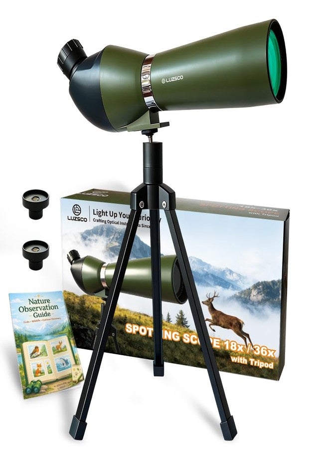 Luzsco Kids Telescope for Bird Watching & Nature Exploration, Beginner Outdoor Telescope with 18X & 36X Eyepieces, Tabletop Tripod, STEM Educational Gift for Boys Girls Ages 6-12 - Image 1