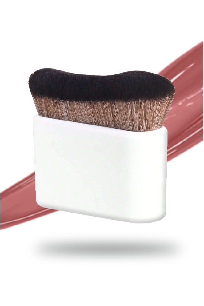 عام فرشاة مكياج DGSENPI الفاخرة ذات السطح المسطح، شعيرات صناعية فائقة الكثافة لكريم الأساس السائل والكريمي بدون خطوط، مقبض غير لامع مريح - Image 1