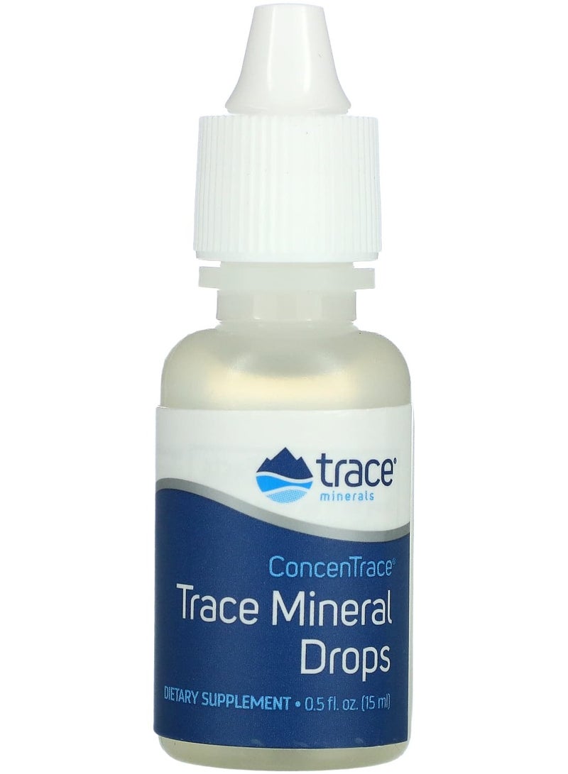 Trace Minerals ConcenTrace, Trace Mineral Drops, 0.5 fl oz (15 ml)