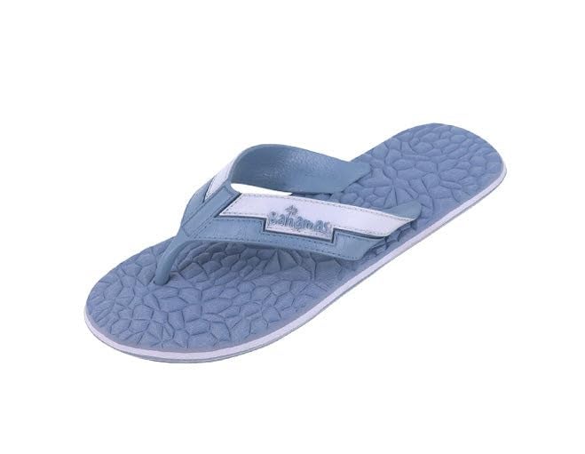 BAHAMAS Men's Flip Flops BHG-257 Navy Blue & Sky | Lightweight Comfortable Daily Use Slippers for Gents | Anti-Slip Sole (Grey, UK Footwear Size System, Adult, Men, Numeric, Medium, 8) - Image 1