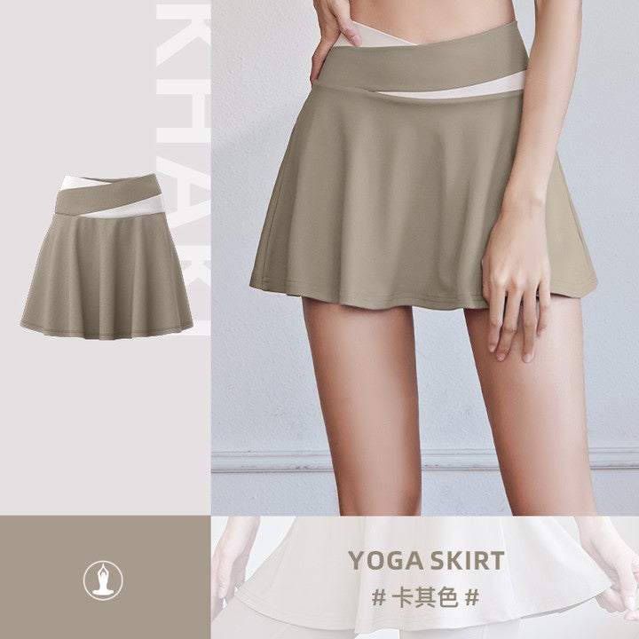 Generic Seamless Sports Skirt Anti-Exposure Fitness Running Xingyao Black - Image 2