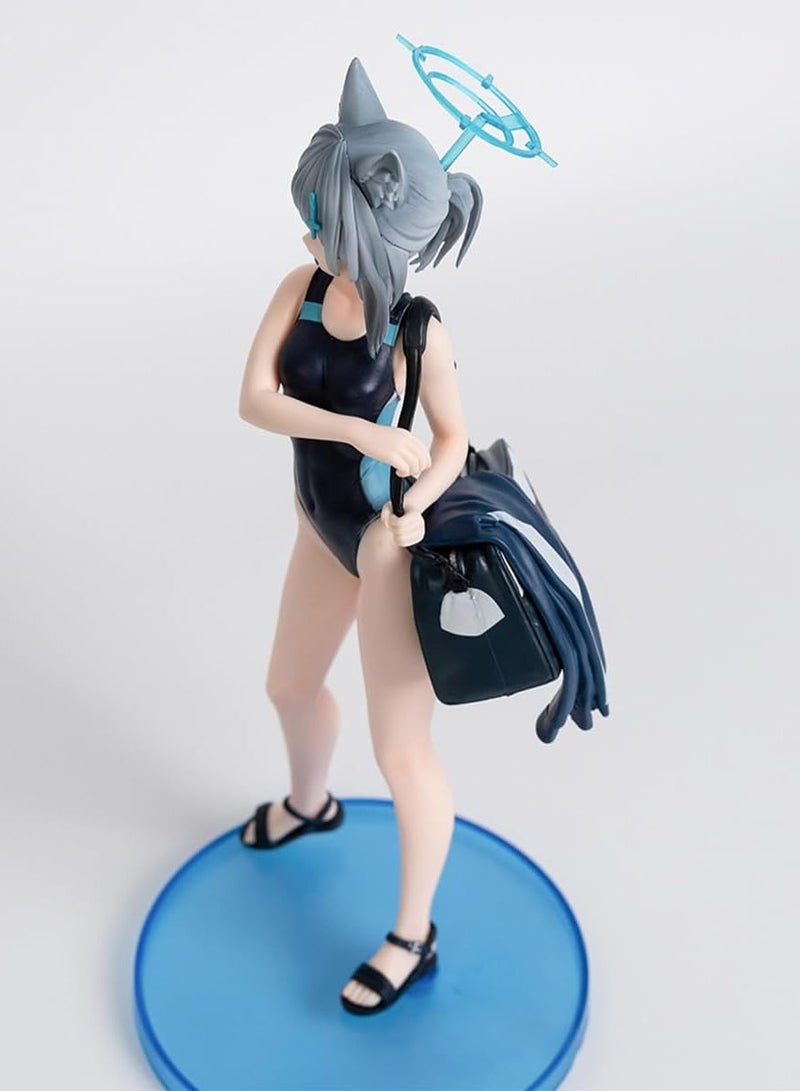 general Blue Archive Shiroko Figure 1/7 Anime Swimsuit Game Characters PVC Desktop Ornaments Fans Gifts 9 inches  - Image 4