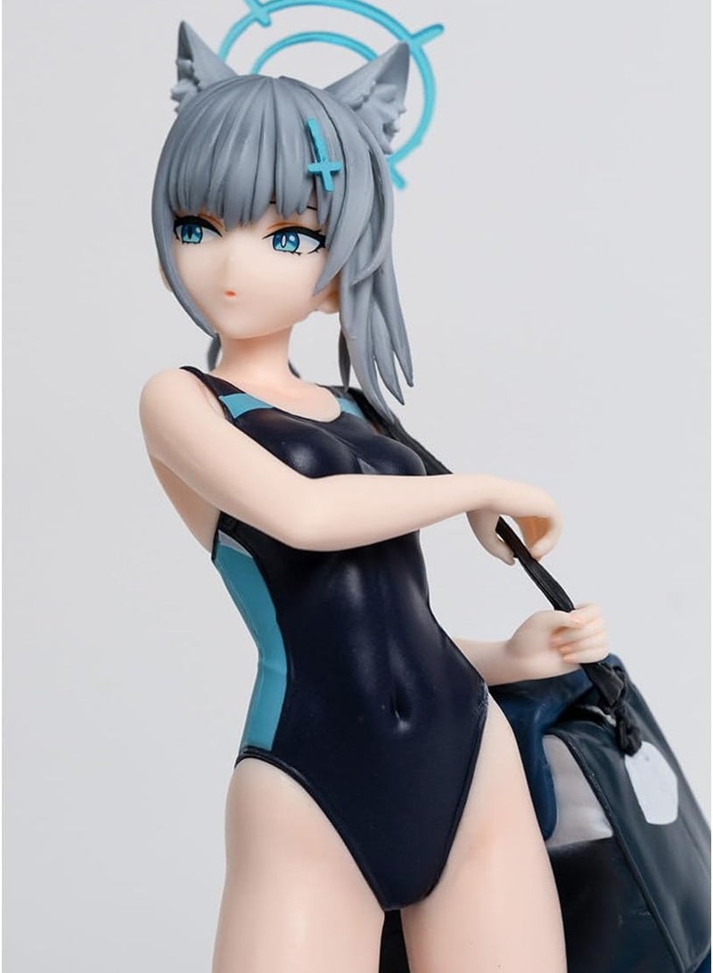 general Blue Archive Shiroko Figure 1/7 Anime Swimsuit Game Characters PVC Desktop Ornaments Fans Gifts 9 inches  - Image 5
