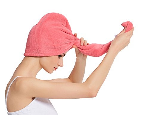 HOPESHINE Hair Towel Twist Women's Soft Shower Towels for Hair Turban Wrap Drying Head Towels Great Gift for Women (Blue+Purple+Rose Red 3-Pack) - Image 5