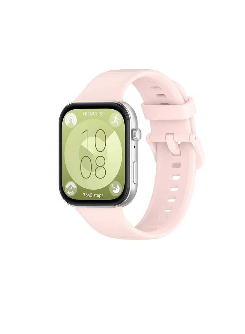 Straps Compatible with Huawei Watch Fit 3 Strap for Women Men Adjustable Replacement Wristband Silicone Sport Watch Band for Huawei Watch Fit 3 - Image 1