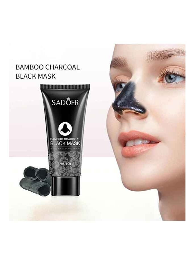 SADOER The black charcoal mask is an exfoliating mask for deep pore cleansing and removal of blackheads and acne. - Image 5
