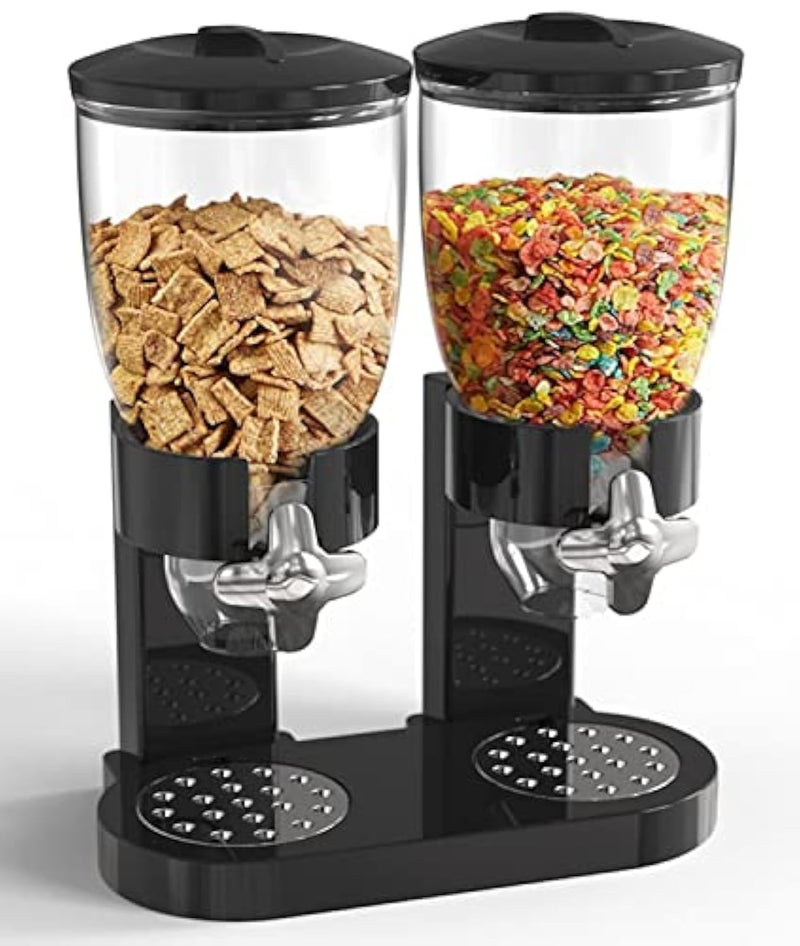Retail Blade Dual Food Dispenser  Dry Food Dispenser Perfect As A Candy Nuts Rice Granola Cereal  more Dispenser Dispenses 1 Ounce Per Twist Stores Food and Keeps Your Food fresh