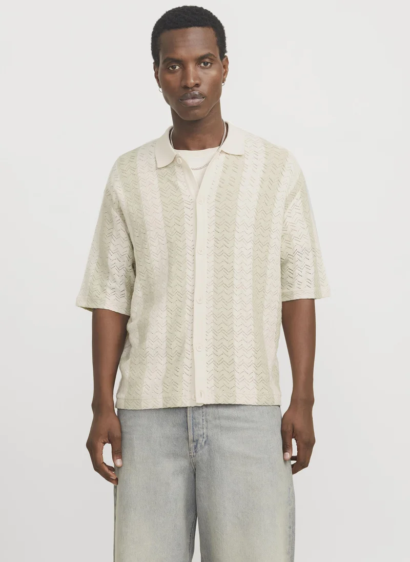 Knitted Short Sleeve Shirt