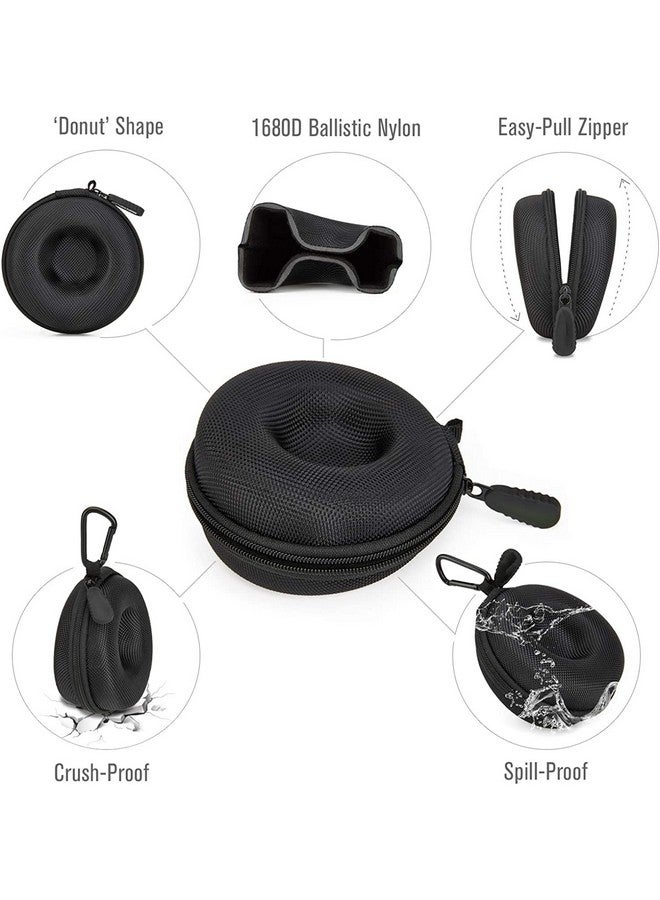 STORE 2508 Store2508 Travel Watch Case Single Storage Box for Wristwatches & Smart Watches up to 50mm, Black (Black (Pack of 2)) - Image 2