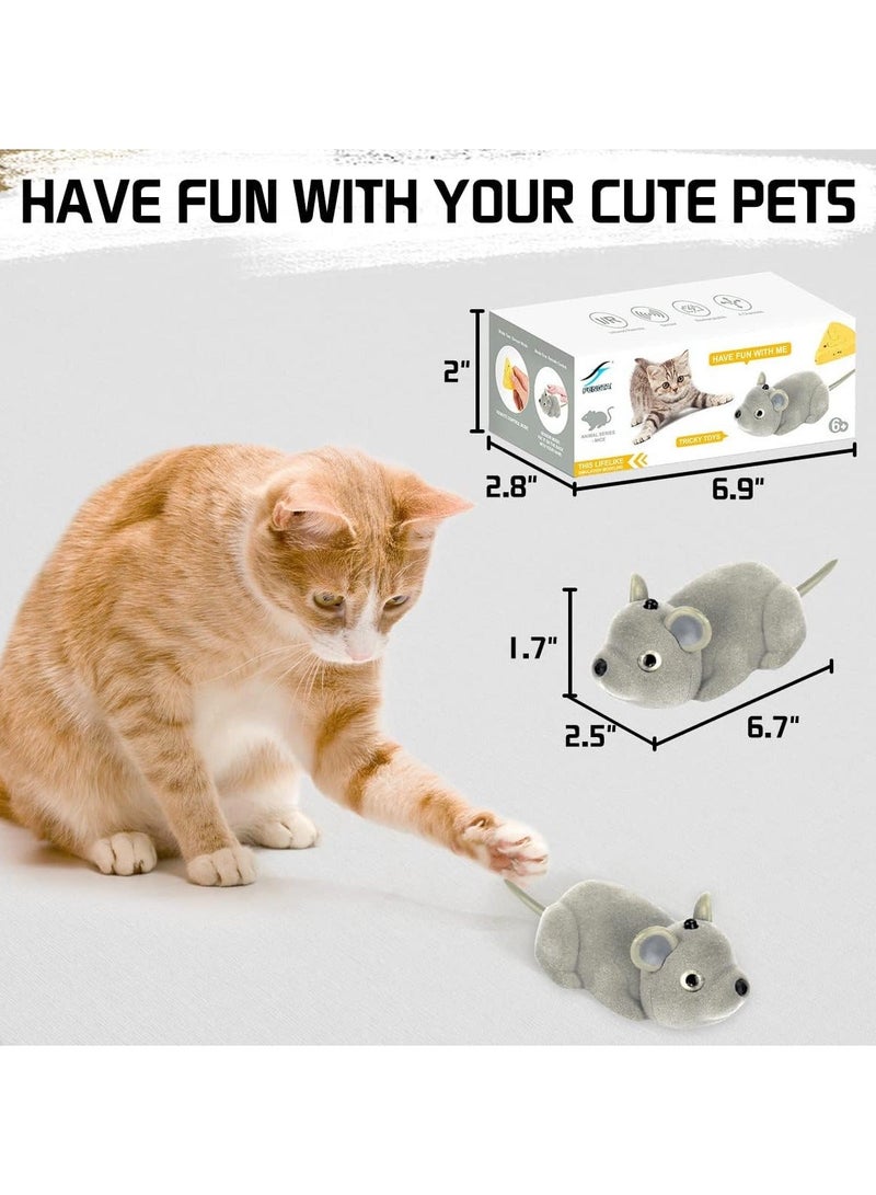 Interactive Cat Toy Mouse,  Remote Control Infrared Induction Simulation Mouse, USB Rechargeable, Wireless Electronic Mice Pet Toy for Kitten Indoor/Outdoor Exercise, and Chase and Exercise  - Image 2