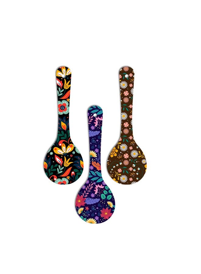 آرتفيب حامل حائط خشبي من Artvibes Madhubani Art للمنزل | المكتب | غرفة المعيشة | هدية | عناصر ديكور حديثة | ديكور حائط المطبخ | عناصر ديكور منزلي معلقة (Wh_5001N)، مجموعة من 3 قطع - Image 1