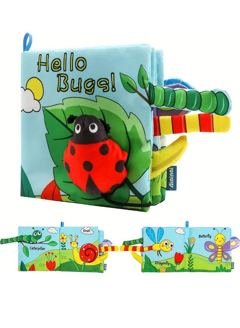 Soft Touch & Feel Crinkle Book for Infants – 3D High Contrast Educational Toy with Tropical Animal Designs, Non-Toxic Fabric, Interactive Sound and Movement, Perfect for Tummy Time, Bath Time, and Baby Shower Gift for Boys & Girls 0-36 Months  - Image 1