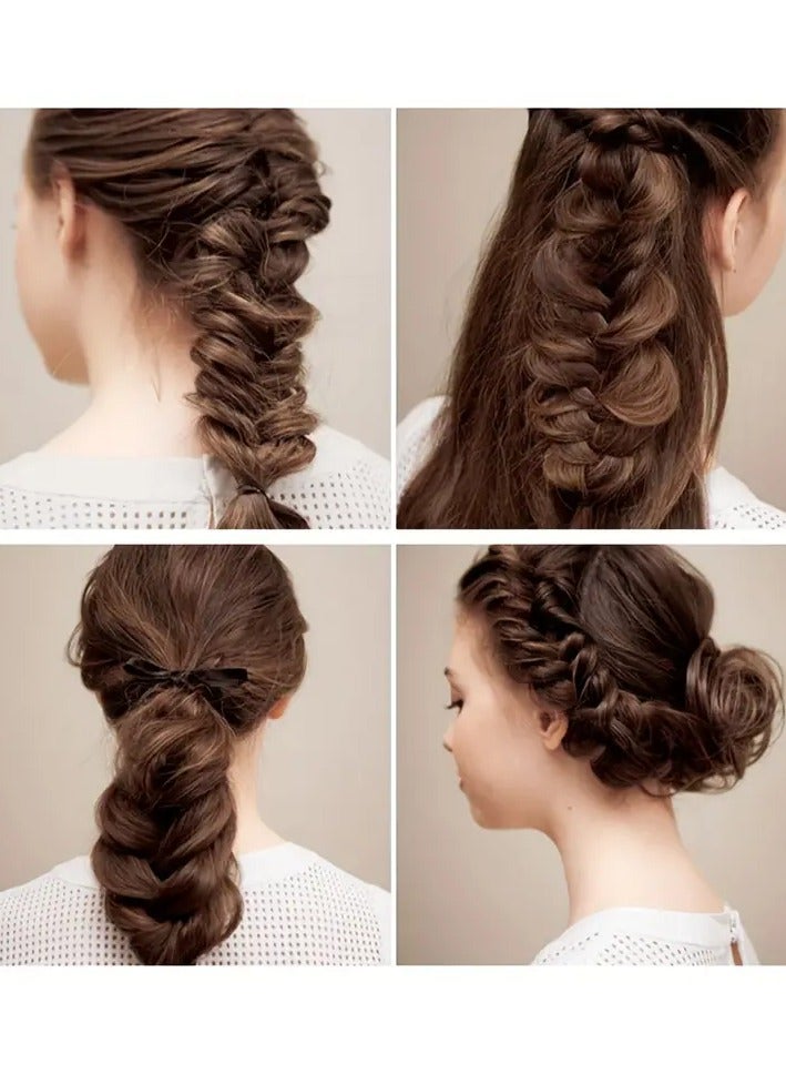 جلوسكي 3pcs / مجموعة أداة التشفيف عظام الأسماك تشفيف الشعر أداة تصفيف الشعر السحرية الشعر الملتوي تصفيف الشعر الملحقات ، المكياج تصفيف الشعر أداة الملحقات - Image 2