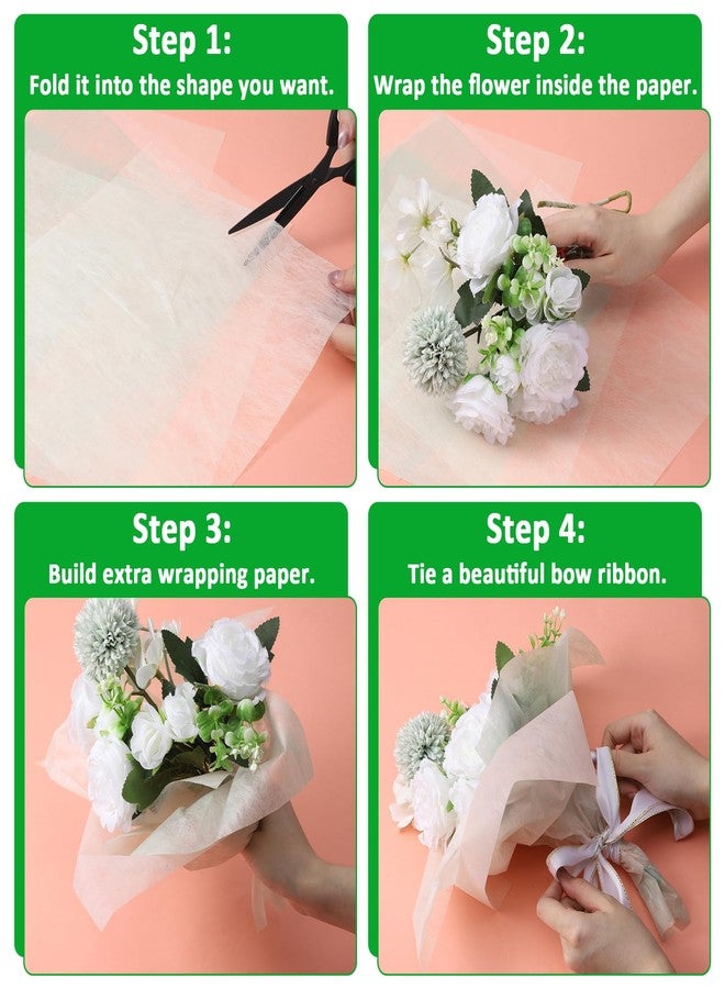 Bruislard Korean Cotton Wrapping Flower Paper, 114 Sheet Tissue Flower Wrapping Paper - Image 3
