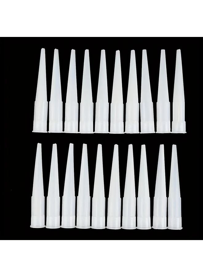 10Pcs Universal Slit Mouth Silicone Glue Gun Nozzles For Caulking And Resin - Image 4