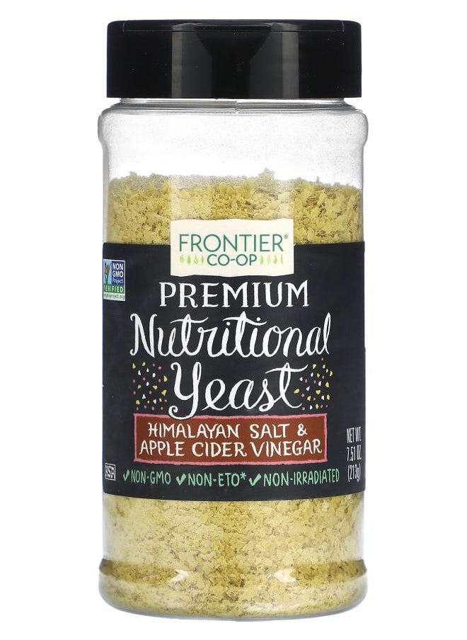 Frontier Co-op Premium Nutritional Yeast Himalayan Salt & Apple Cider Vinegar 7.51 oz (213 g) 