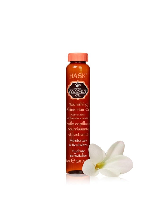 HASK Nourishing Monoi Coconut Shine Oil Vial 18 ml - Image 1
