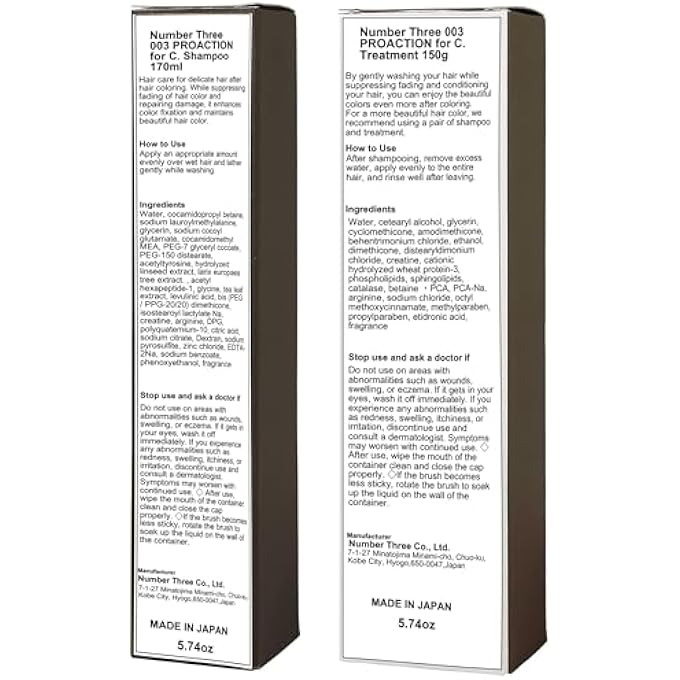 003 PROACTION FOR C. SHAMPOO 170ML & TREATMENT 150G 5.29OZ SET - Image 2