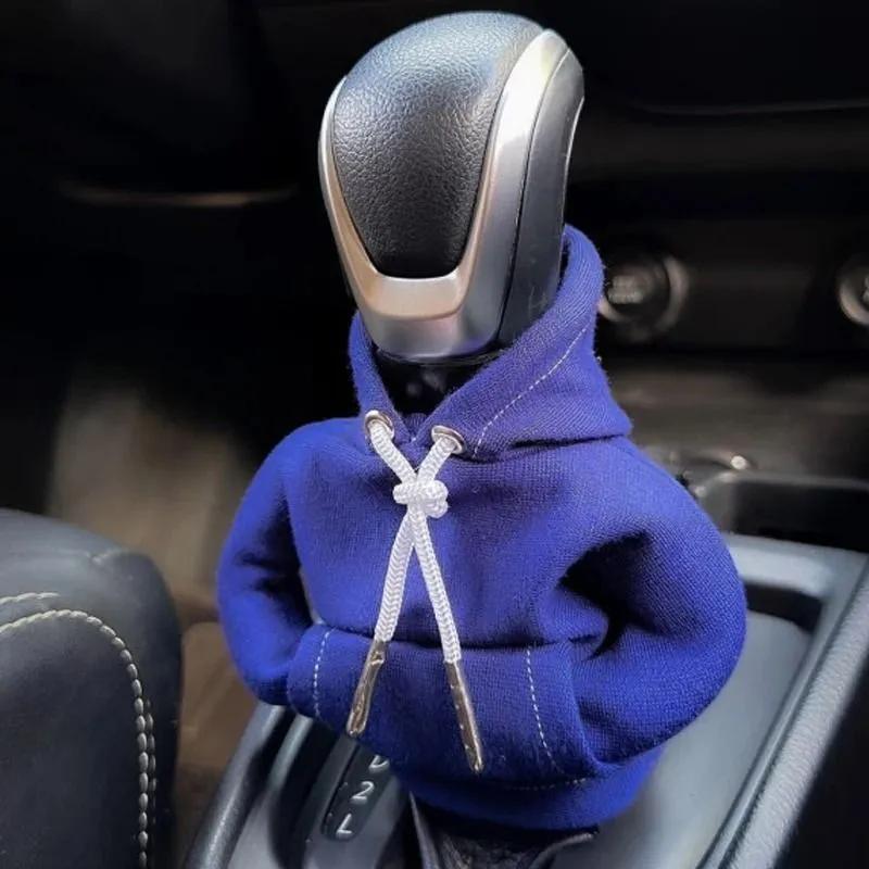 Soft Fabric Shift Knob Cover 13x12x2 cm Black Universal Fit - Comfortable Grip Slip-On Shift Knob Cover for Personalized Car Interior - Image 3