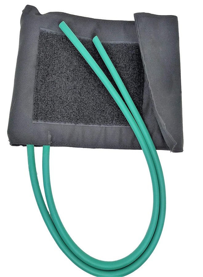 سوار قياس ضغط الدم SSS مع كيس هوائي لأجهزة قياس ضغط الدم اليدوية من ماركة Diamond وغيرها من الماركات (أخضر - سوار - كيس هوائي)، أسود