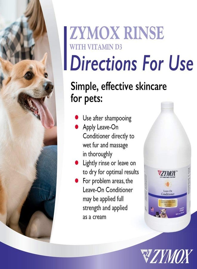 ZYMOX Leave-in Conditioner with Vitamin D3 for Cats & Dogs, 1gal - Image 5