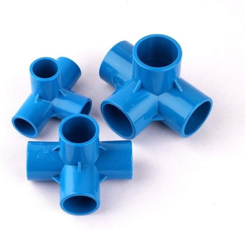 4 Way Connector 40mm PVC Pipe Fitting Tee Joint Adapter For Garden Irrigation Watering Tube - Image 3