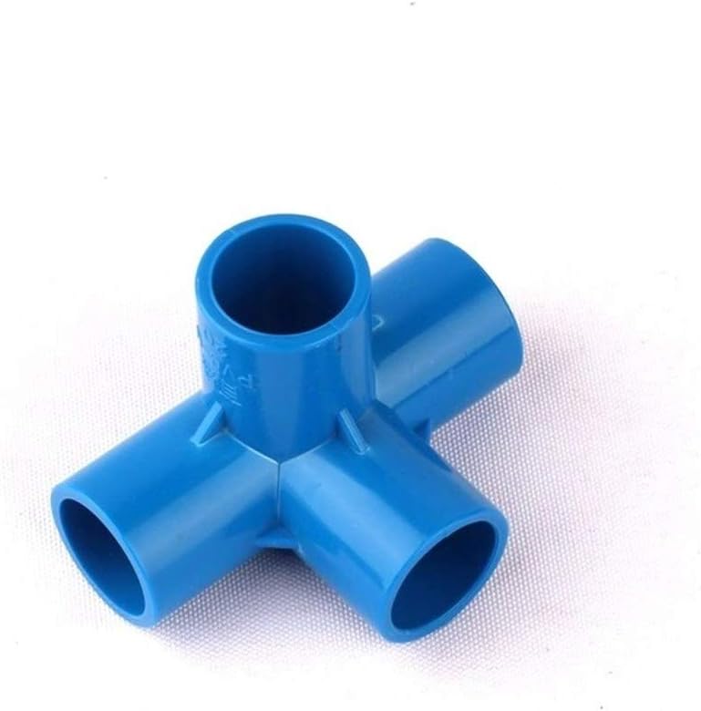 4 Way Connector 40mm PVC Pipe Fitting Tee Joint Adapter For Garden Irrigation Watering Tube - Image 1