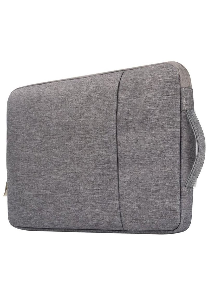 Generic - 13-Inch Laptop Sleeve Case for 2022 MacBook Air 13.6 inch with Apple M2 Chip & 2022 MacBook Pro 13.3 inch with Apple M2 Chip Accessory Traveling Carrying Canvas Bag Cover Simple Case (Gray) - Image 1