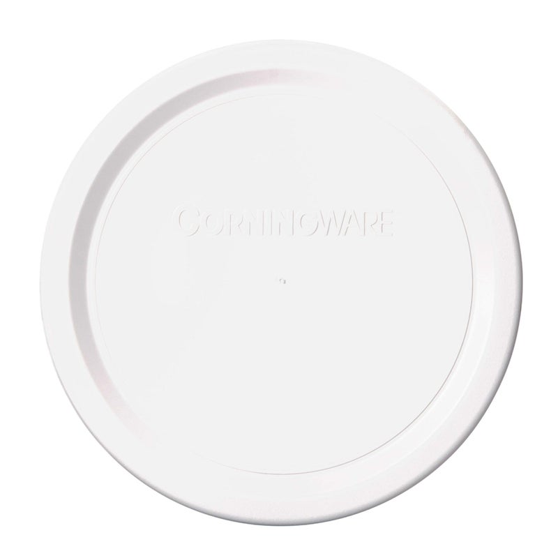 غطاء بلاستيكي دائري من كورنينجوير أبيض فرنسي 16 أونصة