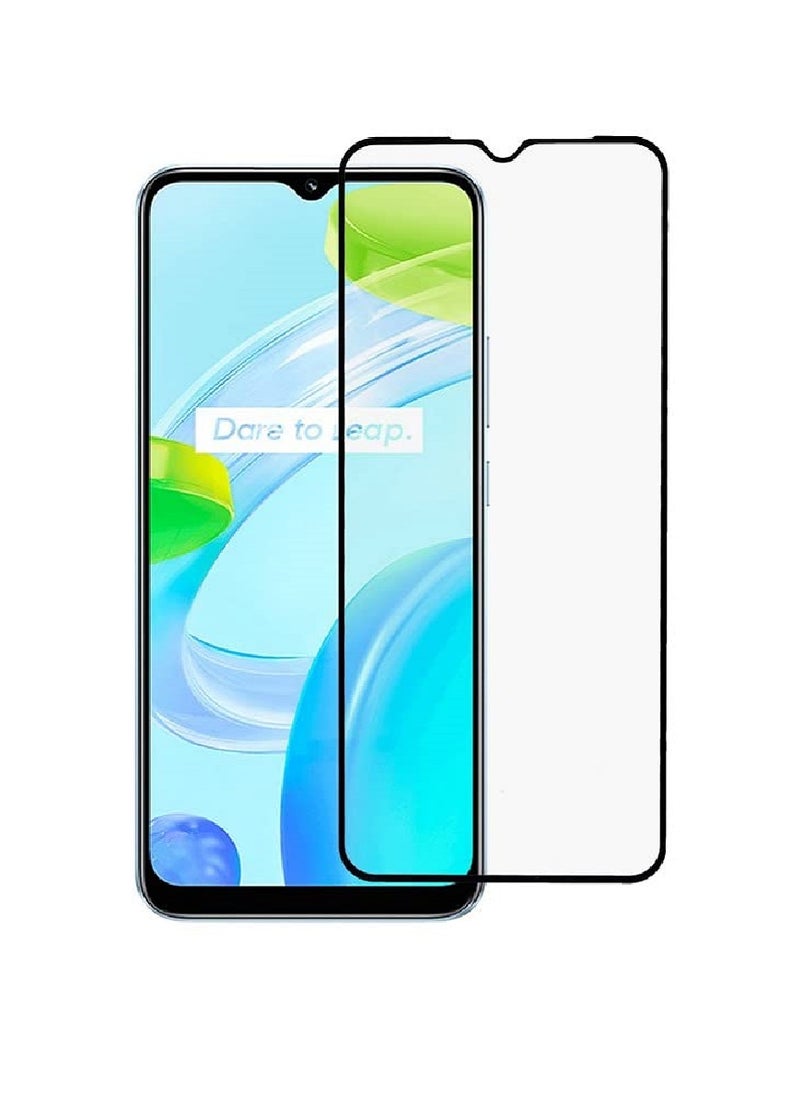 Super Tempered Glass Screen Protector 5D Designed For Realme C30 Full Glue Edge to Edge Full Screen Coverage And Bubble Free - Image 1