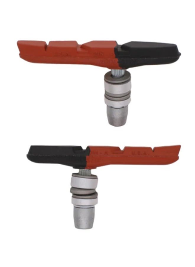 Thinline Threaded Brake Pads MTB black/red
