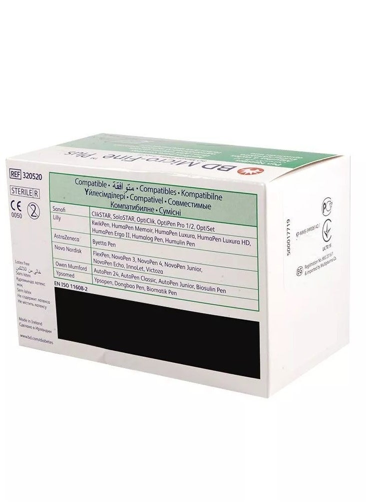 Micro-Fine Plus Insulin Pen Needle 32G X 4Mm 100 Pieces