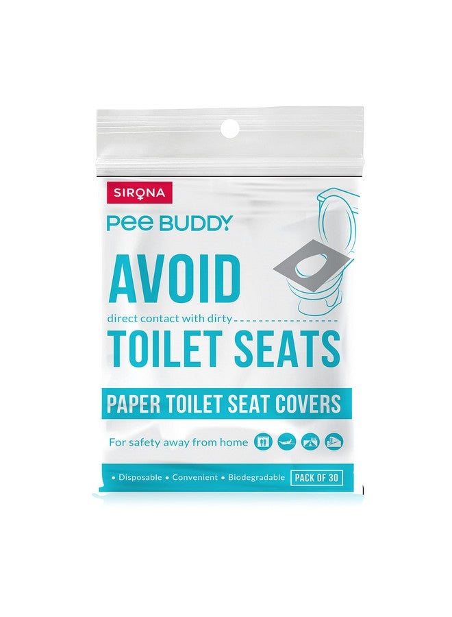 PEE BUDDY Disposable Toilet Seat Covers - 30 Sheets | No Direct Contact with Unhygienic Seats| Easy To Dispose| Nature Friendly| Must Have For Women and Men - Image 1