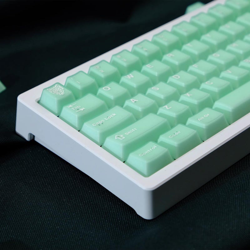 Sumgsn 114 Keys Translucent Keycaps Cherry Profile PBT Doubleshot Green Keycaps Set Fit for 60% 65% 75% Cherry Mx Switches Mechanical Keyboards - Image 4