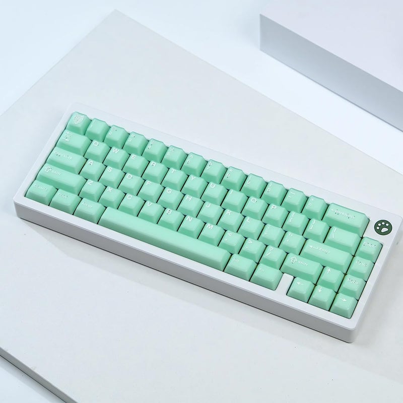 Sumgsn 114 Keys Translucent Keycaps Cherry Profile PBT Doubleshot Green Keycaps Set Fit for 60% 65% 75% Cherry Mx Switches Mechanical Keyboards - Image 3