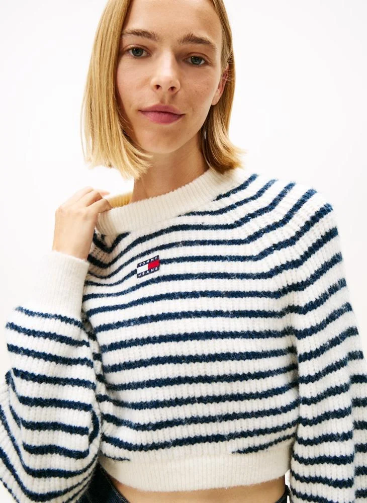 Crop Crew Neck Sweater