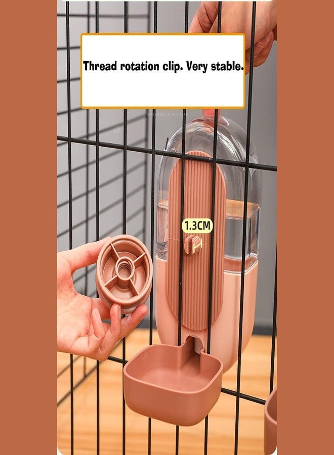FYCAN Plastic Automatic Pet Hanging Cage Feeder,Hanging Automatic Water Dispenser,Cage Water Bottle for Chinchilla Pig Saving Space,for Small & Big Dogs Cats & Pets Animals Easy to Clean -800Ml-Multi - Image 5