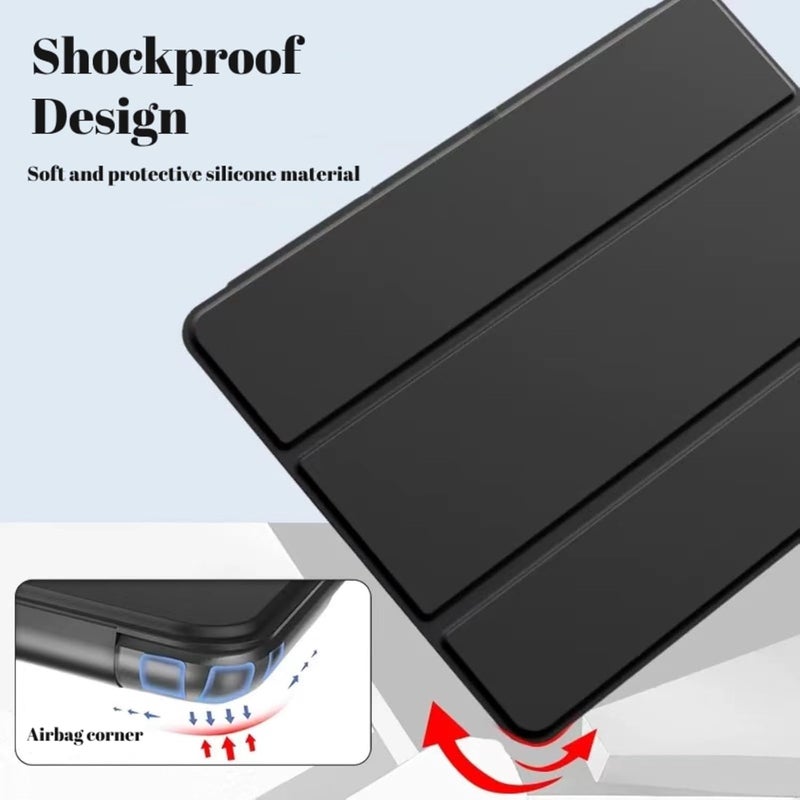 Vurtboly Cover Compatible with Redmi Pad SE 8.7inch 2024 Released, Tri-Fold Slim Case Shockproof Honeycomb TPU Case with Durable Stand Auto Wake/Sleep Cover for Redmi Pad SE 8.7" 2024 - Image 5