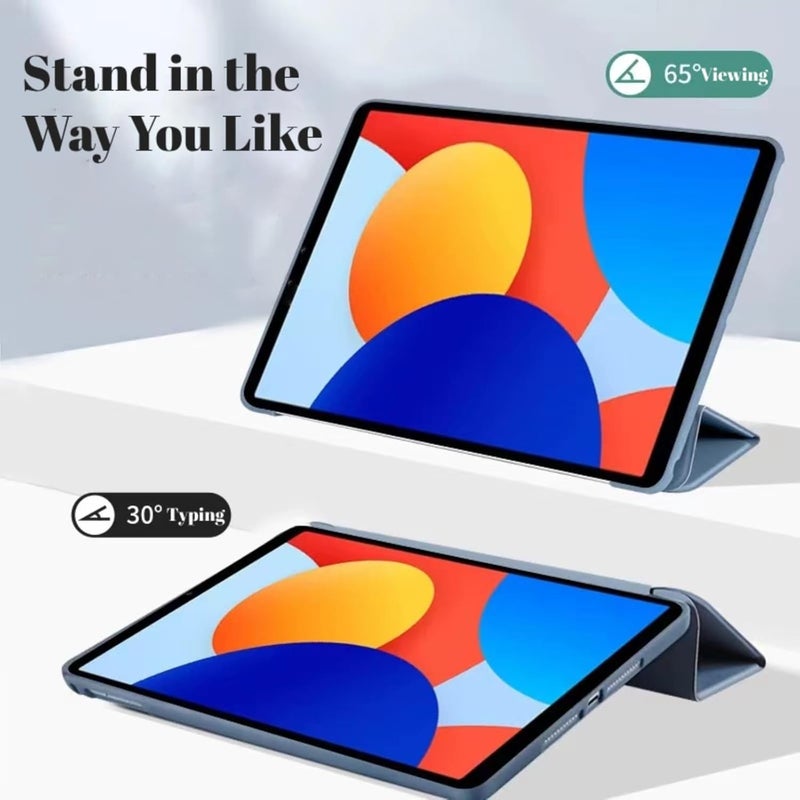 Vurtboly Cover Compatible with Redmi Pad SE 8.7inch 2024 Released, Tri-Fold Slim Case Shockproof Honeycomb TPU Case with Durable Stand Auto Wake/Sleep Cover for Redmi Pad SE 8.7" 2024 - Image 2