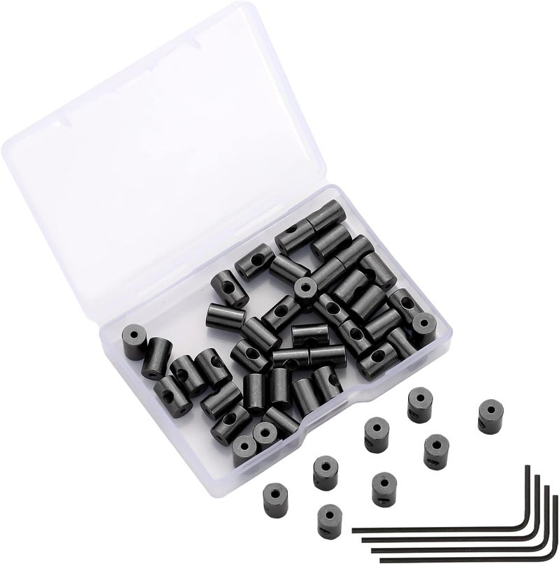 SUBANG 30 Pieces Pin Keepers Pins Locks Pins Backs Locking Clasp Locking Pin Keeper Backs with 3 Wrench All in Storage Case,9mm x 6mm - Image 1