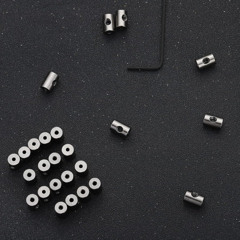 SUBANG 30 Pieces Pin Keepers Pins Locks Pins Backs Locking Clasp Locking Pin Keeper Backs with 3 Wrench All in Storage Case,9mm x 6mm - Image 4